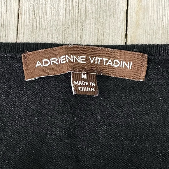 ADRIENNE VITTADINI Floral Ribbon Appliqué Cardigan Sweater - Picture 6 of 8